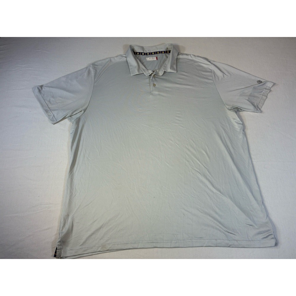 Ben Hogan Golf‎ Polo Shirt Mens XXXL Gray Micro Check Performance Performance